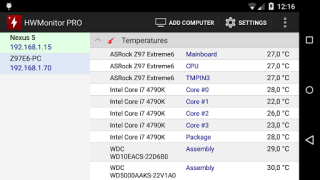 Скачать HWMonitor PRO Инструменты для Андроид скриншот 3