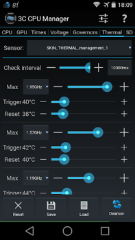 Скачать 3C CPU Manager (root) Инструменты для Андроид скриншот 4