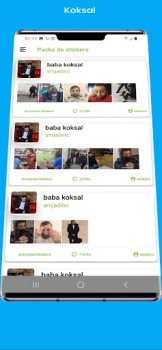 Скачать Koksal Baba Stickers  Animated Связь для Андроид скриншот 4