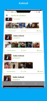 Скачать Koksal Baba Stickers  Animated Связь для Андроид скриншот 6