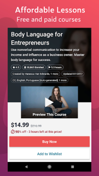 Скачать Udemy - онлайн-курсы Образование для Андроид скриншот 3