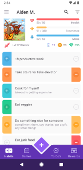 Скачать Habitica: Gamify your Tasks Работа для Андроид скриншот 2