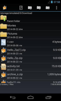 Скачать AndroZip File Manager Инструменты для Андроид скриншот 5