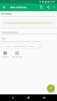 Скачать QR Droid Code Scanner Работа для Андроид скриншот 2