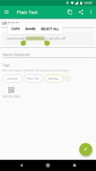 Скачать QR Droid Code Scanner Работа для Андроид скриншот 4