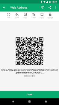 Скачать QR Droid Code Scanner Работа для Андроид скриншот 5