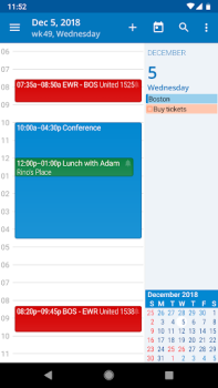 Скачать aCalendar - your calendar Работа для Андроид скриншот 2