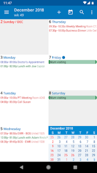 Скачать aCalendar - your calendar Работа для Андроид скриншот 4