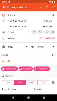 Скачать aCalendar - your calendar Работа для Андроид скриншот 6