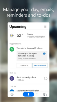 Скачать Microsoft Cortana Работа для Андроид скриншот 2