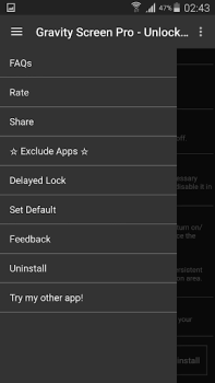 Скачать Gravity Screen - On/Off Инструменты для Андроид скриншот 5