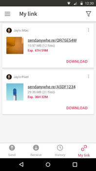 Скачать Send Anywhere (File Transfer) Работа для Андроид скриншот 5