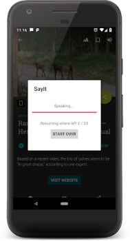 Скачать SayIt: Читай ушами Инструменты для Андроид скриншот 3