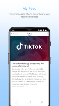Скачать Inshorts - News in 60 words Новости и журналы для Андроид скриншот 6