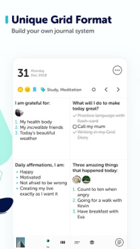 Скачать Grid Diary - Journal, Planner Стиль жизни для Андроид скриншот 3