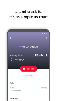 Скачать Boosted Time Tracker Работа для Андроид скриншот 4