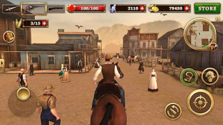 Скачать Огонь с Запада West Gunfighter Экшен для Андроид скриншот 2