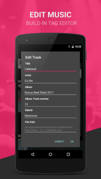 Скачать BlackPlayer Music Player Музыка и аудио для Андроид скриншот 6