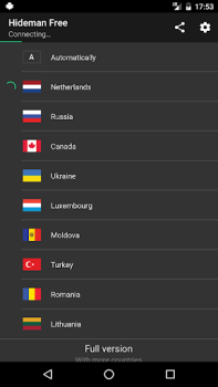 Скачать Hideman Free VPN Инструменты для Андроид скриншот 2