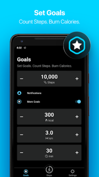 Скачать StepsApp Шагомер Здоровье и фитнес для Андроид скриншот 3