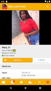 Скачать KissesOfAfrica Flirt Знакомства для Андроид скриншот 4