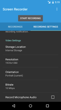 Скачать Riv Screen Recorder Видеоплееры и редакторы для Андроид скриншот 4