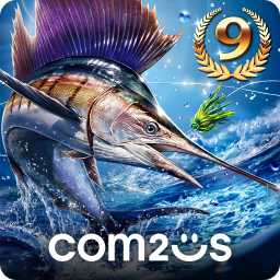 Логотип Улётный клёв: рыбалка в 3D