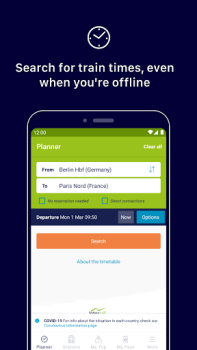Скачать Eurail/Interrail Rail Planner Карты и навигация для Андроид скриншот 3