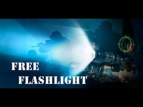 Яркий фонарик разноцветный LED
