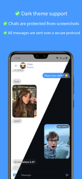 Скачать HustChat анонимный чат с фото Знакомства для Андроид скриншот 2