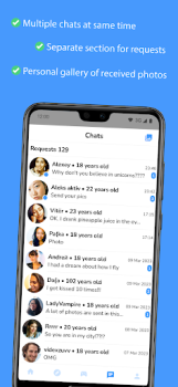 Скачать HustChat анонимный чат с фото Знакомства для Андроид скриншот 6