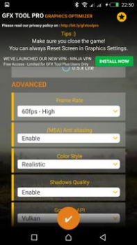 Скачать GFX Tool Pro for PU Battlegoun Инструменты для Андроид скриншот 2