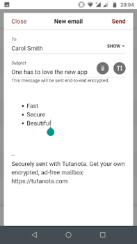 Скачать Tutanota - зашифрованная почта Связь для Андроид скриншот 2