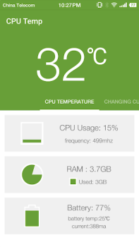 Скачать Cpu Temperature - Cpu, Memory, Инструменты для Андроид