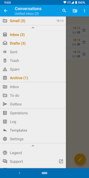Скачать FairEmail, privacy aware email Связь для Андроид скриншот 2