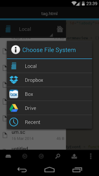 Скачать DroidEdit (free code editor) Работа для Андроид скриншот 4