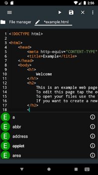 Скачать Html Editor Инструменты для Андроид скриншот 2