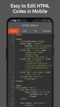 HTML Editor - HTML, CSS & JS