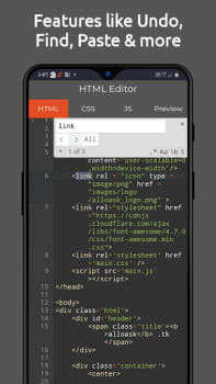 HTML Editor - HTML, CSS & JS