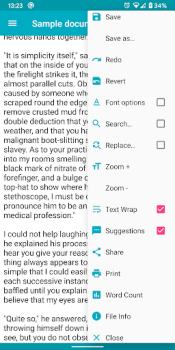 Скачать Text Editor Работа для Андроид скриншот 3
