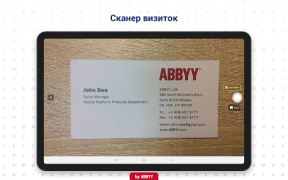 Скачать ABBYY Cканер Визиток Работа для Андроид скриншот 6