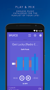 Скачать Splyce music player & automix Музыка и аудио для Андроид скриншот 2