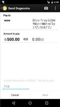 Скачать Dogecoin Wallet Финансы для Андроид скриншот 4