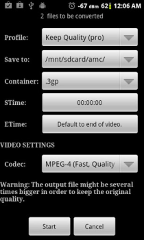 Скачать Video Converter Android Видеоплееры и редакторы для Андроид скриншот 4
