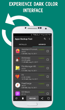 Скачать Apps Backup and Restore Работа для Андроид скриншот 2