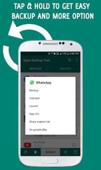 Скачать Apps Backup and Restore Работа для Андроид скриншот 3