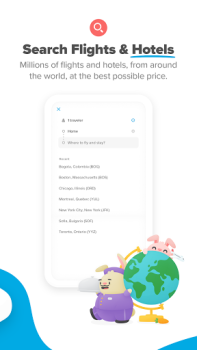 Скачать Hopper: Hotels, Flights & Cars Путешествия для Андроид скриншот 3