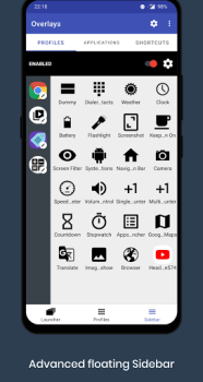 Скачать Overlays - Floating Launcher Работа для Андроид скриншот 5