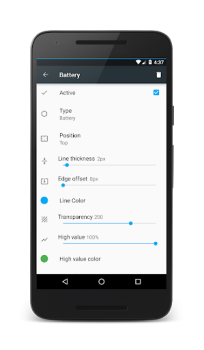 Скачать PowerLine: Status Bar meters Инструменты для Андроид скриншот 3