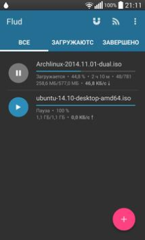 Скачать Flud - Торрент Клиент Видеоплееры и редакторы для Андроид скриншот 2
